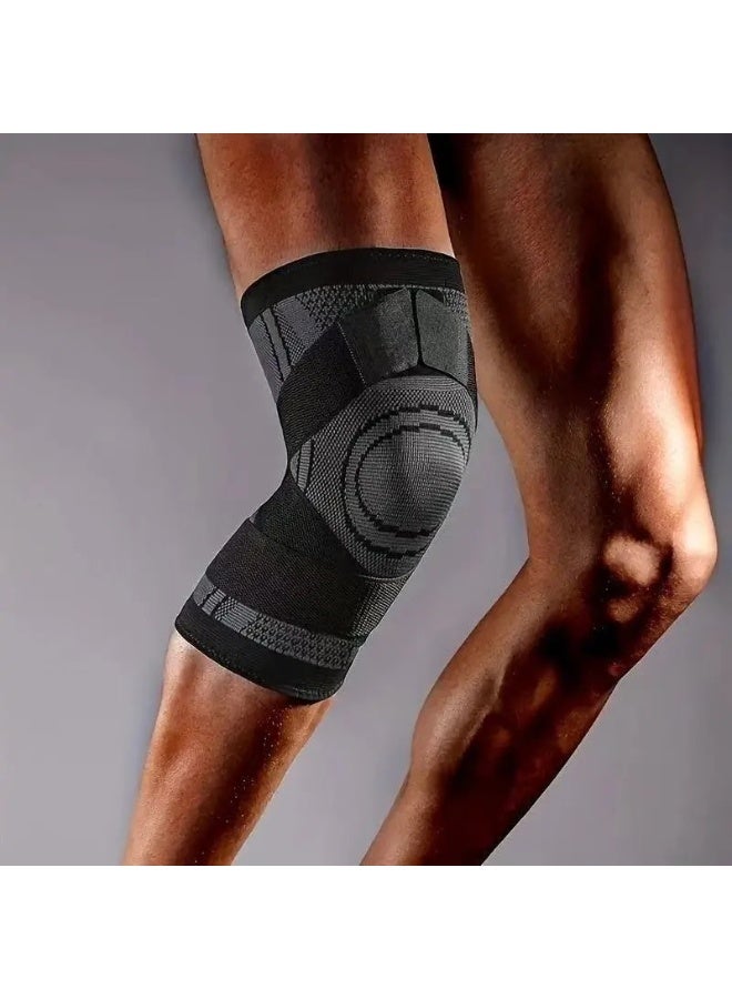 Joudi 2-Piece Knee Brace Compression Knee Sleeve for Men & Women Knee Pad Support Running Cycling Basketball with Adjustable Strap Wrap - Image 5